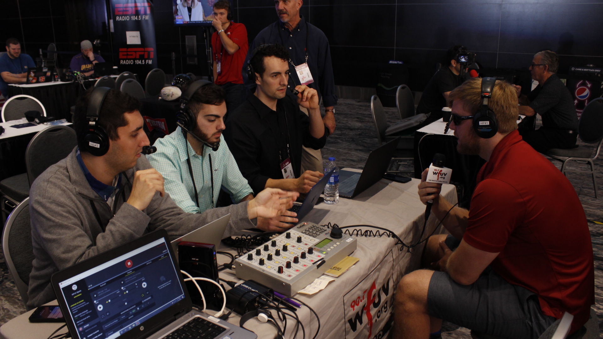 Jake Olson Radio Row Super Bowl LIV WFUV